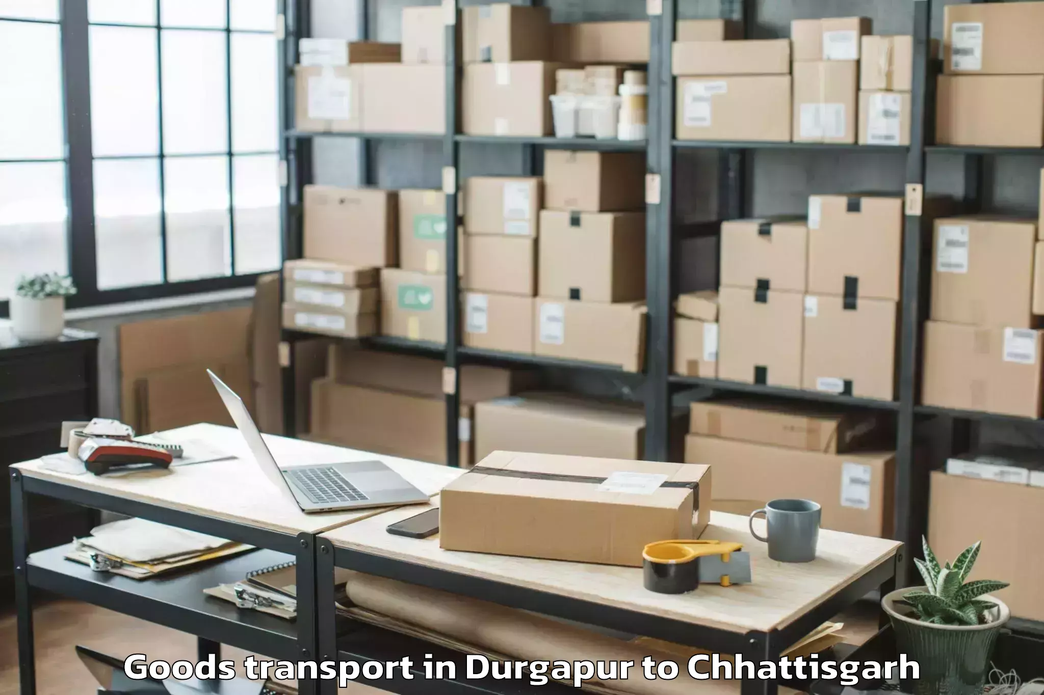 Top Durgapur to Pithora Goods Transport Available